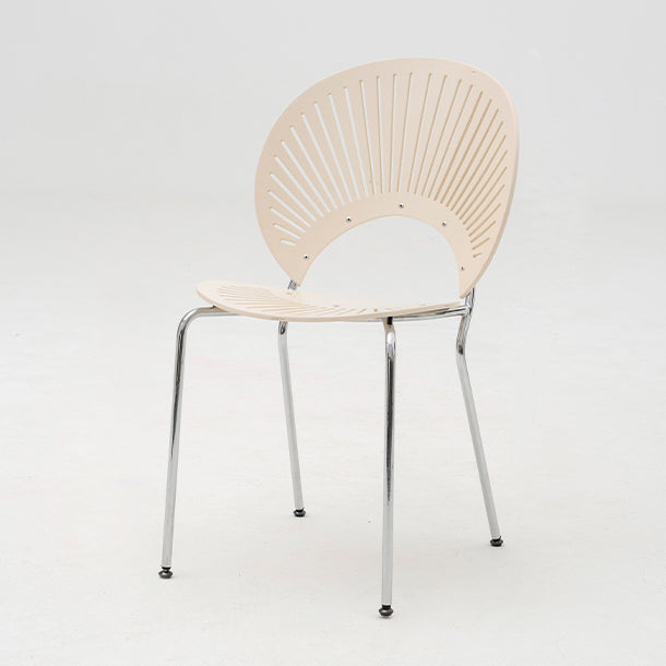 Modern Armless Dining Chairs Solid Wood Windsor Back Dining Side Chair White 1 Piece Silver Clearhalo 'Dining Chairs' 'Dining Tables & Seating' 'dining_chair' 'furn' 'furn_dining_chair' 'Furniture' 'Kitchen & Dining Furniture' 5543868