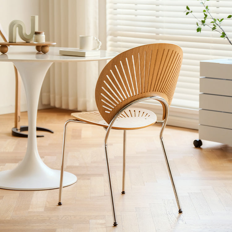Modern Armless Dining Chairs Solid Wood Windsor Back Dining Side Chair Clearhalo 'Dining Chairs' 'Dining Tables & Seating' 'dining_chair' 'furn' 'furn_dining_chair' 'Furniture' 'Kitchen & Dining Furniture' 5543869