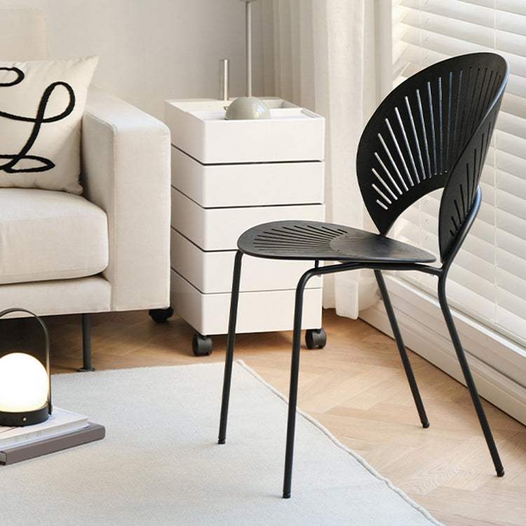 Modern Armless Dining Chairs Solid Wood Windsor Back Dining Side Chair Clearhalo 'Dining Chairs' 'Dining Tables & Seating' 'dining_chair' 'furn' 'furn_dining_chair' 'Furniture' 'Kitchen & Dining Furniture' 5543871