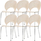 Modern Armless Dining Chairs Solid Wood Windsor Back Dining Side Chair White 6 Piece Set Silver Clearhalo 'Dining Chairs' 'Dining Tables & Seating' 'dining_chair' 'furn' 'furn_dining_chair' 'Furniture' 'Kitchen & Dining Furniture' 5543873