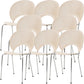 Modern Armless Dining Chairs Solid Wood Windsor Back Dining Side Chair White 8 Piece Set Silver Clearhalo 'Dining Chairs' 'Dining Tables & Seating' 'dining_chair' 'furn' 'furn_dining_chair' 'Furniture' 'Kitchen & Dining Furniture' 5543875