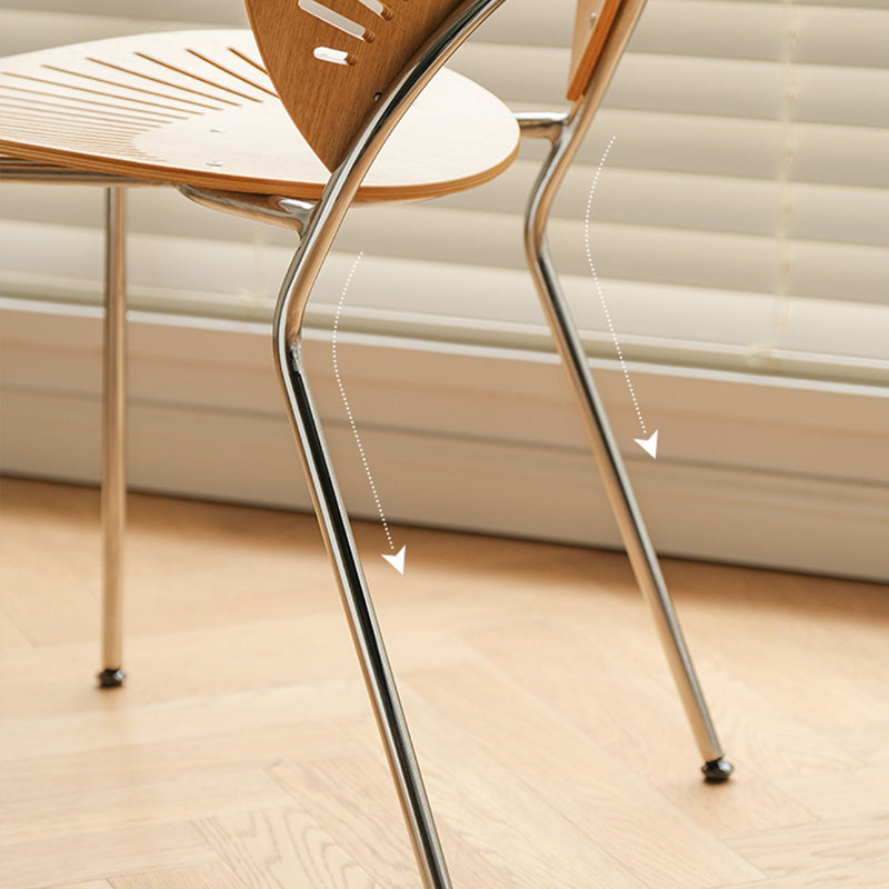Modern Armless Dining Chairs Solid Wood Windsor Back Dining Side Chair Clearhalo 'Dining Chairs' 'Dining Tables & Seating' 'dining_chair' 'furn' 'furn_dining_chair' 'Furniture' 'Kitchen & Dining Furniture' 5543884