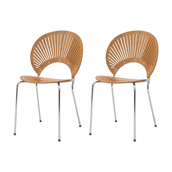 Modern Armless Dining Chairs Solid Wood Windsor Back Dining Side Chair Wood 2 Piece Set Silver Clearhalo 'Dining Chairs' 'Dining Tables & Seating' 'dining_chair' 'furn' 'furn_dining_chair' 'Furniture' 'Kitchen & Dining Furniture' 5543890