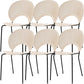 Modern Armless Dining Chairs Solid Wood Windsor Back Dining Side Chair White 6 Piece Set Black Clearhalo 'Dining Chairs' 'Dining Tables & Seating' 'dining_chair' 'furn' 'furn_dining_chair' 'Furniture' 'Kitchen & Dining Furniture' 5543905