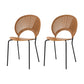 Modern Armless Dining Chairs Solid Wood Windsor Back Dining Side Chair Wood 2 Piece Set Black Clearhalo 'Dining Chairs' 'Dining Tables & Seating' 'dining_chair' 'furn' 'furn_dining_chair' 'Furniture' 'Kitchen & Dining Furniture' 5543913