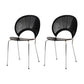 Modern Armless Dining Chairs Solid Wood Windsor Back Dining Side Chair Black 2 Piece Set Silver Clearhalo 'Dining Chairs' 'Dining Tables & Seating' 'dining_chair' 'furn' 'furn_dining_chair' 'Furniture' 'Kitchen & Dining Furniture' 5543918