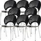 Modern Armless Dining Chairs Solid Wood Windsor Back Dining Side Chair Black 8 Piece Set Silver Clearhalo 'Dining Chairs' 'Dining Tables & Seating' 'dining_chair' 'furn' 'furn_dining_chair' 'Furniture' 'Kitchen & Dining Furniture' 5543921