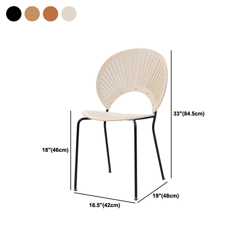 Modern Armless Dining Chairs Solid Wood Windsor Back Dining Side Chair Clearhalo 'Dining Chairs' 'Dining Tables & Seating' 'dining_chair' 'furn' 'furn_dining_chair' 'Furniture' 'Kitchen & Dining Furniture' 5543922