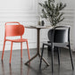 Contemporary Dining Chair Armless Chairs with Plastic Legs for Home