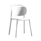Contemporary Dining Chair Armless Chairs with Plastic Legs for Home