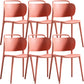 Contemporary Dining Chair Armless Chairs with Plastic Legs for Home