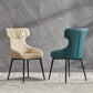 Moderne armloze eetkamerstoelen faux leer gestoffeerde eetkamerstoel