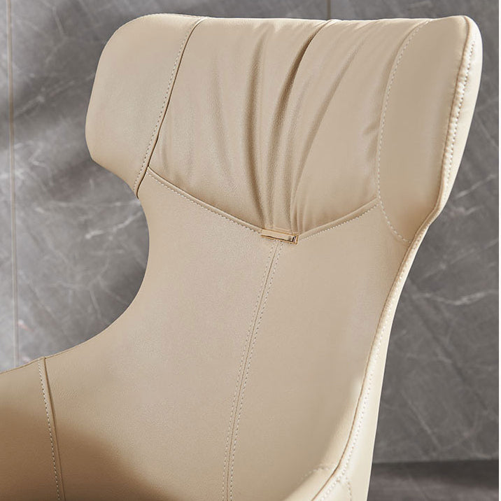 Moderne armloze eetkamerstoelen faux leer gestoffeerde eetkamerstoel