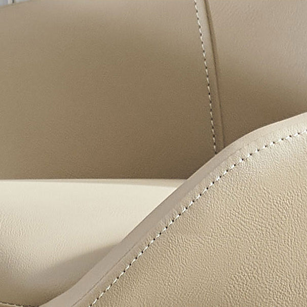 Moderne armloze eetkamerstoelen faux leer gestoffeerde eetkamerstoel