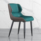 Modern Wingback Side Chair Faux Leather Armless Dining Chairs