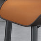 Modern Wingback Side Chair Faux Leather Armless Dining Chairs