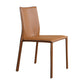 Modern Style Armless Dining Chairs Faux Leather Low Back Dining Side Chair