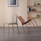 Modern Style Armless Dining Chairs Faux Leather Low Back Dining Side Chair