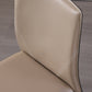 Modern Style Armless Dining Chairs Faux Leather Low Back Dining Side Chair