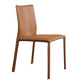 Modern Style Armless Dining Chairs Faux Leather Low Back Dining Side Chair