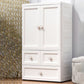 Armoire de rangement en plastique mat en plastique pour armoire contemporaine de chambre à coucher avec porte à charnière