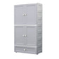 Armoire de rangement en plastique mat en plastique pour armoire contemporaine de chambre à coucher avec porte à charnière