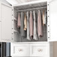 Armoire de rangement en plastique mat en plastique pour armoire contemporaine de chambre à coucher avec porte à charnière