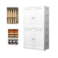 Armoire de rangement en plastique mat en plastique pour armoire contemporaine de chambre à coucher avec porte à charnière