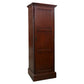 Coastal Cabinet with Hinged Door Wood Matte Finish Storage Cabinet 24"L x 15"W x 71"H Dark Brown Clearhalo 'Armoires & Wardrobes' 'armoires_wardrobes' 'Bedroom Furniture' 'furn' 'furn_armoires_wardrobes' 'Furniture' 5544229