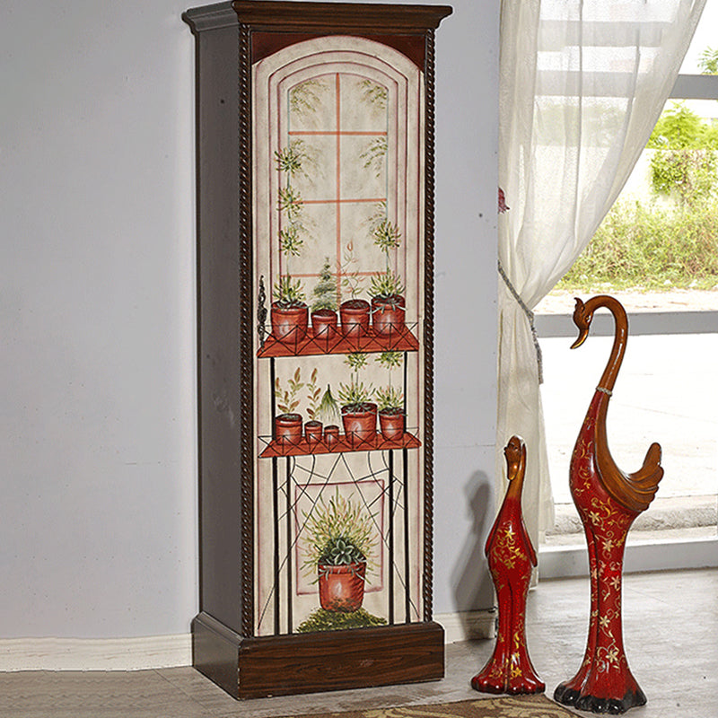 Coastal Cabinet with Hinged Door Wood Matte Finish Storage Cabinet Clearhalo 'Armoires & Wardrobes' 'armoires_wardrobes' 'Bedroom Furniture' 'furn' 'furn_armoires_wardrobes' 'Furniture' 5544243