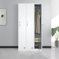 Metal Contemporary Cabinet for Home White Steel Storage Cabinet 3 Clearhalo 'Armoires & Wardrobes' 'armoires_wardrobes' 'Bedroom Furniture' 'furn' 'furn_armoires_wardrobes' 'Furniture' 5544250