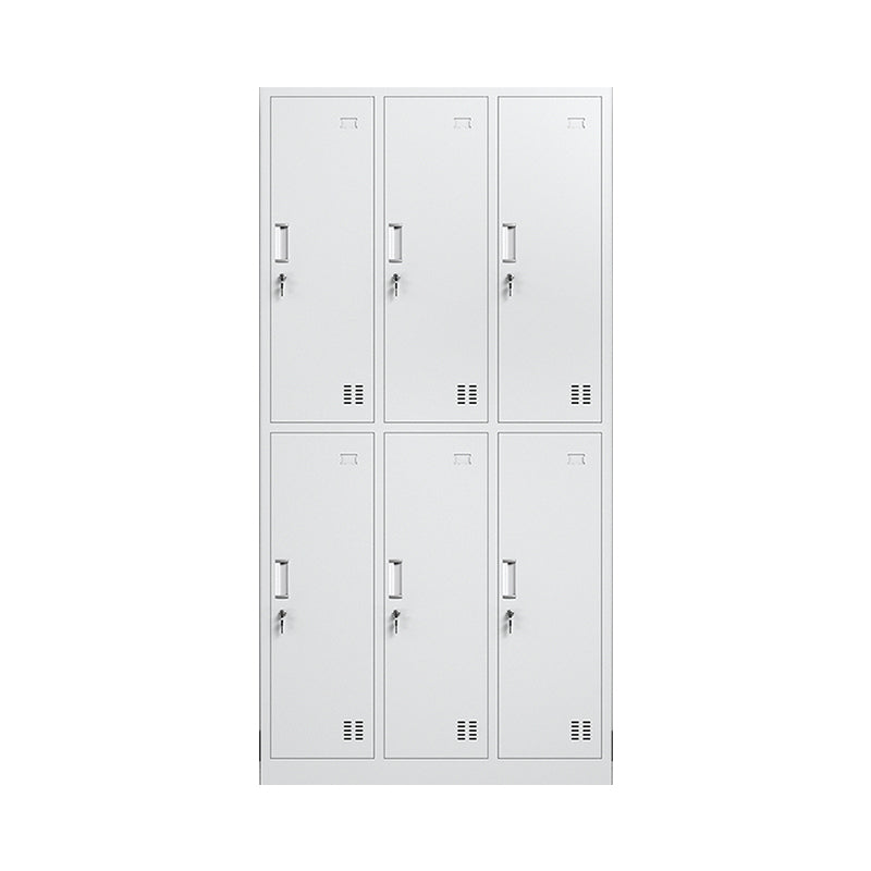 Metal Contemporary Cabinet for Home White Steel Storage Cabinet Clearhalo 'Armoires & Wardrobes' 'armoires_wardrobes' 'Bedroom Furniture' 'furn' 'furn_armoires_wardrobes' 'Furniture' 5544256