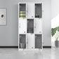 Metal Contemporary Cabinet for Home White Steel Storage Cabinet 9 Clearhalo 'Armoires & Wardrobes' 'armoires_wardrobes' 'Bedroom Furniture' 'furn' 'furn_armoires_wardrobes' 'Furniture' 5544257