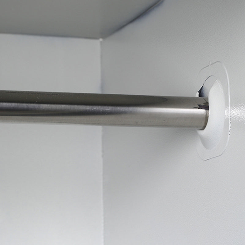 Metal Contemporary Cabinet for Home White Steel Storage Cabinet Clearhalo 'Armoires & Wardrobes' 'armoires_wardrobes' 'Bedroom Furniture' 'furn' 'furn_armoires_wardrobes' 'Furniture' 5544262