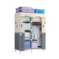 Modern Style Wardrobe Metal 1-Door Wardrobe Closet for Bedroom