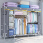 Modern Style Wardrobe Metal 1-Door Wardrobe Closet for Bedroom
