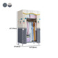 Modern Style Wardrobe Metal 1-Door Wardrobe Closet for Bedroom