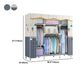 Modern Style Wardrobe Metal 1-Door Wardrobe Closet for Bedroom