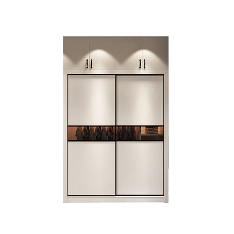 Armario moderno moderno Armario gabinete de armario de madera con puertas correderas