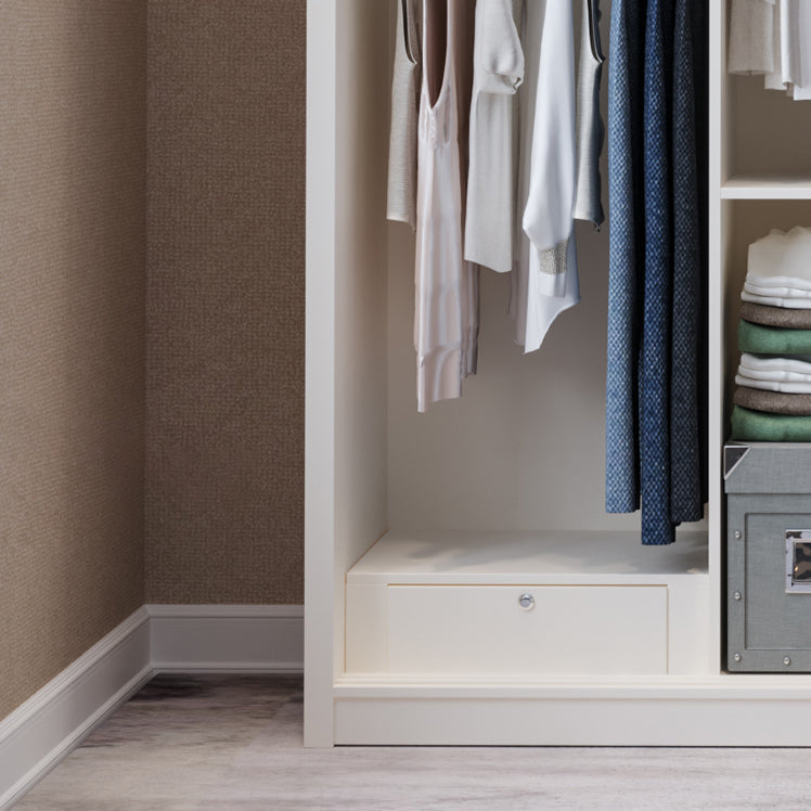 Armario blanco moderno Armario Armario de madera Gabinete con estantes