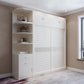 Armario blanco moderno Armario Armario de madera Gabinete con estantes