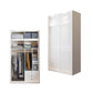 Wit gemanipuleerde houten garderobe kast moderne garderobe armoire