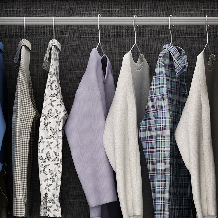 Modern Solid Wood Wardrobe for Home High Gloss White Cabinet