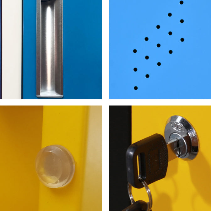 Metalen eigentijdse kast voor home matte afwerking opbergkast