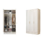 Witte garderobe kast gemeten houten garderobe armoire met lade