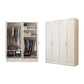 Witte garderobe kast gemeten houten garderobe armoire met lade