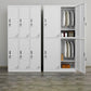 Armoire blanche moderne en métal pour armoire finale mate à la maison avec porte à charnière