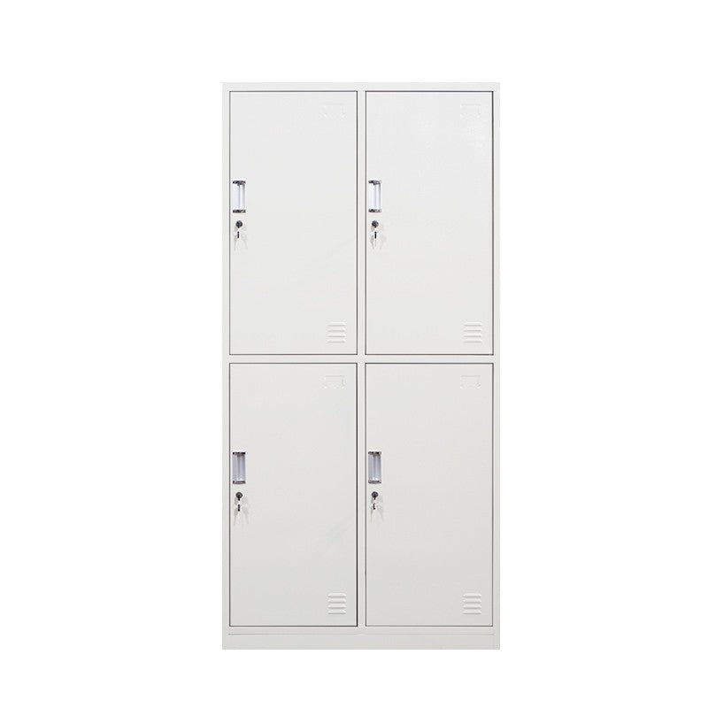 Armoire blanche moderne en métal pour armoire finale mate à la maison avec porte à charnière