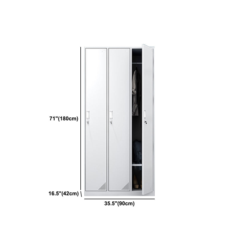 Armoire blanche moderne en métal pour armoire finale mate à la maison avec porte à charnière