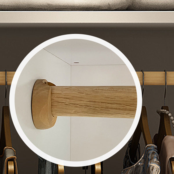 白いエンジニアリングされた木製のワードローブクローゼットベッドルーム用の現代的なワードローブ